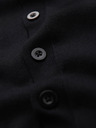 Ombre Clothing Moški pleteni pulover s strukturiranimi pikami - temno modra barva Ombre Clothing