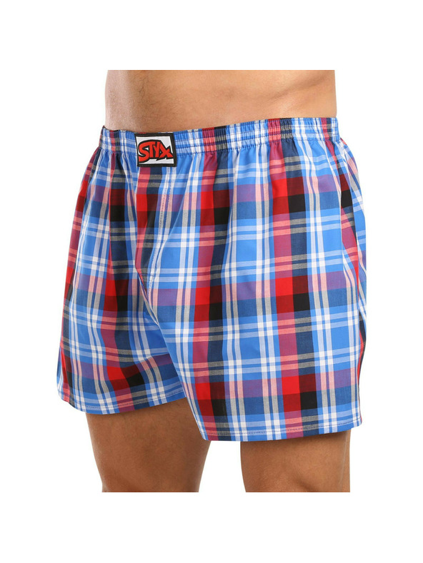 Styx Komplet treh - moške kratke hlače Styx classic rubber oversized večbarvne