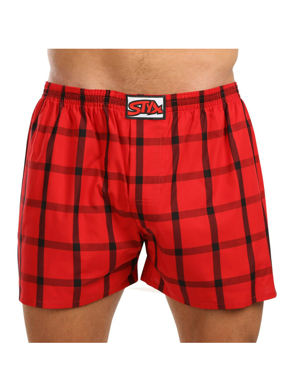 Styx Komplet treh - moške kratke hlače Styx classic rubber oversized večbarvne