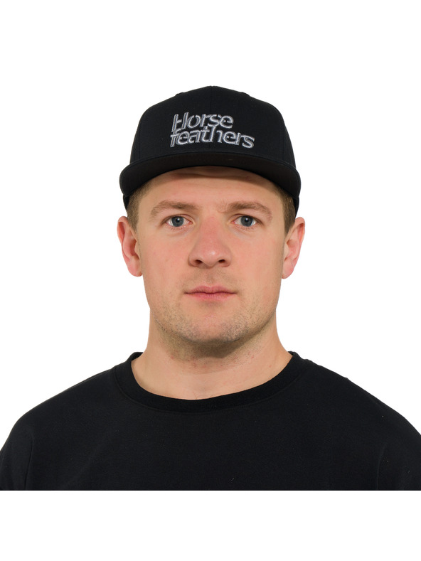 Horsefeathers Čepica Rise - črna HORSEFEATHERS