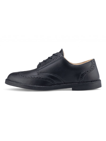 Vasky Moški črni usnjeni pol škornji - pomlad / jesen Čevlji Vasky Brogue Low Noir