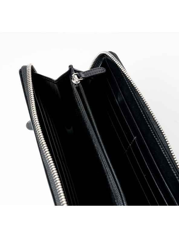 Vasky Ženska usnjena denarnica črne barve - moška preveč češka proizvodnja Vasky Lily