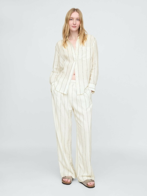 GAP Platnena majica prevelikega formata Velika majica GAP