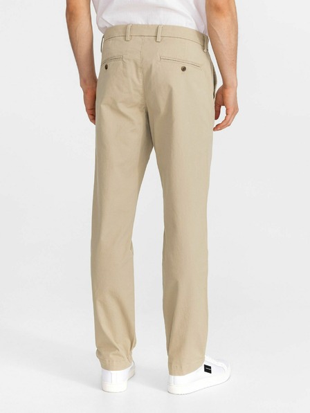 GAP Nohavice essential khaki strih rovný GapFlex GAP