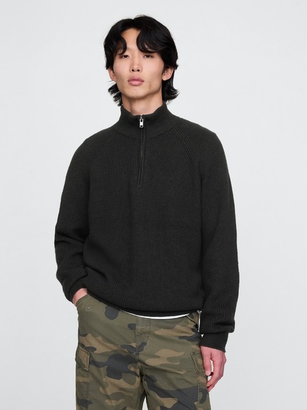 GAP Rebrasti pulover CashSoft
