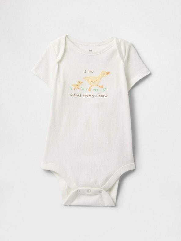 GAP Otroški bodi Gap z logotipom Gap