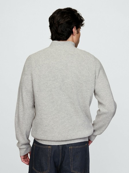 GAP Rebrasti pulover CashSoft