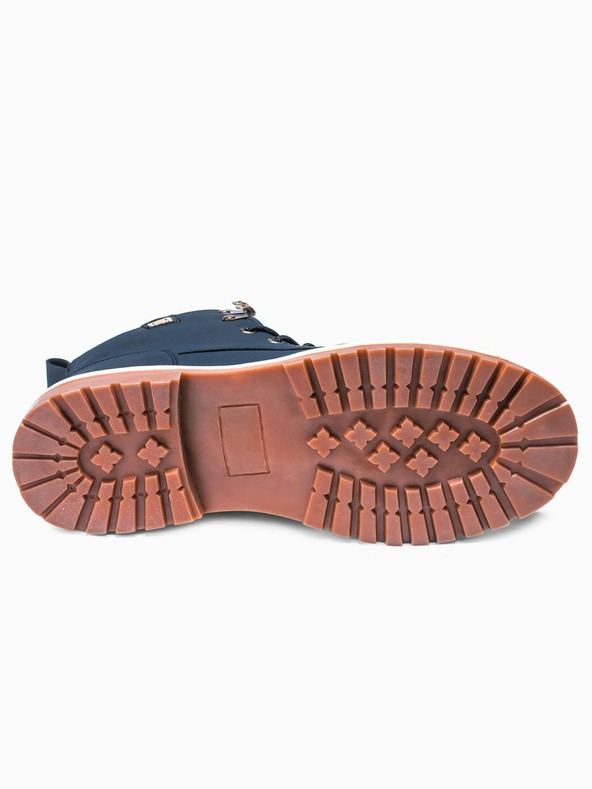 Ombre Clothing Temno modri moški zimski gležnjarji Ombre Clothing