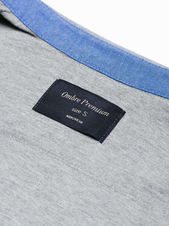 Ombre Clothing Siva moška srajca K540