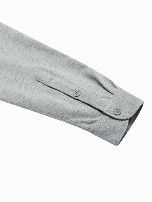 Ombre Clothing Siva moška srajca K540