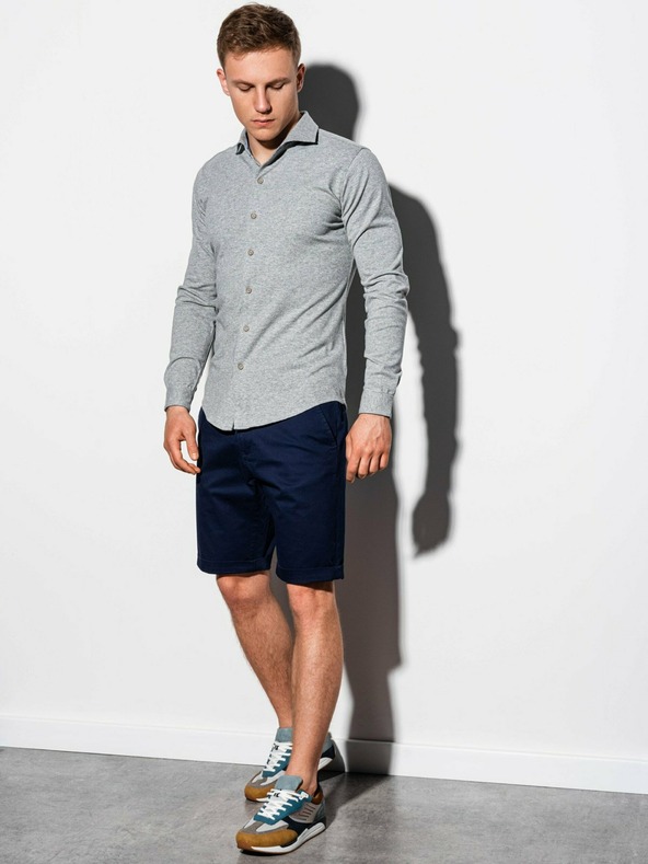 Ombre Clothing Siva moška srajca K540