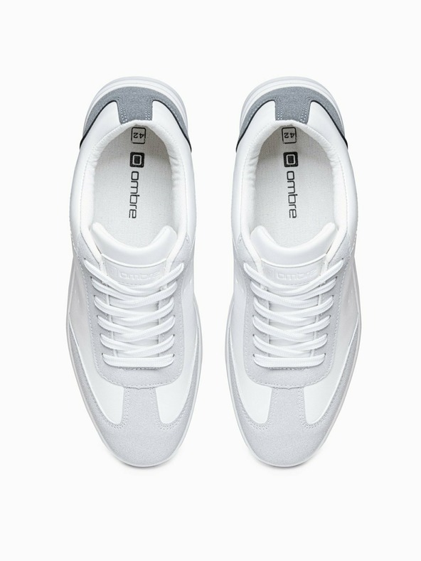 Ombre Clothing Bele moške trenirke Ombre oblačila T373