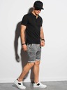 Ombre Clothing Črna moška osnovna polo majica Ombre Clothing