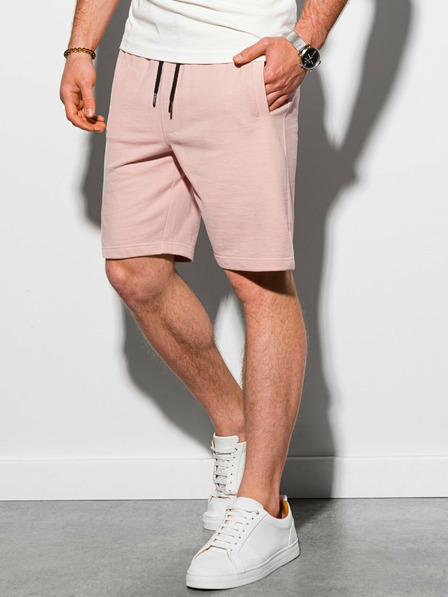 Ombre Clothing Rožnate moške trenirke Ombre Clothing W291