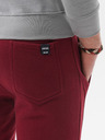 Ombre Clothing Moške osnovne športne hlače v bordo barvi Ombre Clothing