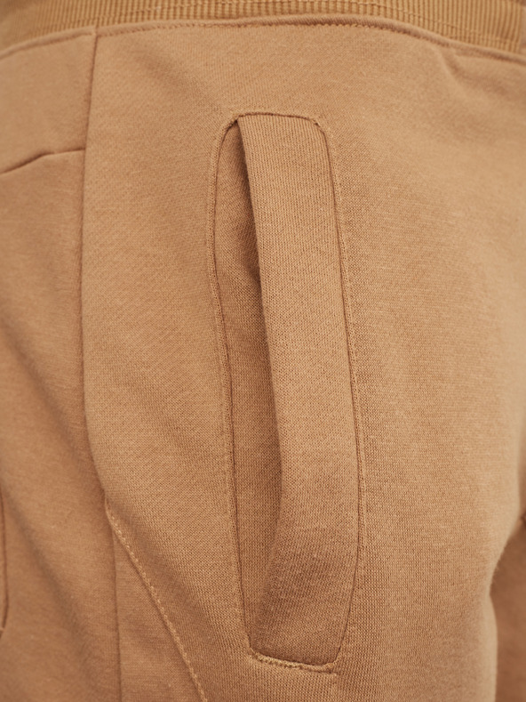 Ombre Clothing Svetlo rjave moške osnovne trenirke Ombre Clothing