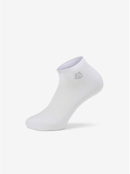 ALPINE PRO Unisex coolmax nogavice ALPINE PRO RED DEER bele barve