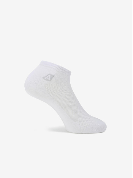 ALPINE PRO Unisex coolmax nogavice ALPINE PRO RED DEER bele barve