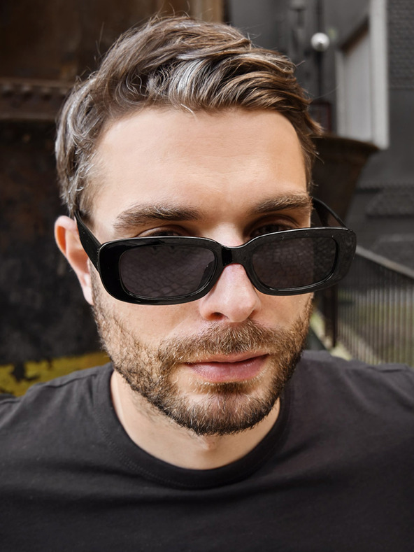 VEYREY VeyRey kvadratna sončna očala Minozzi črna