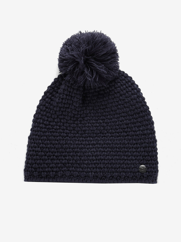 ALPINE PRO Temno modra ženska zimska kapa z volno ALPINE PRO GRANE