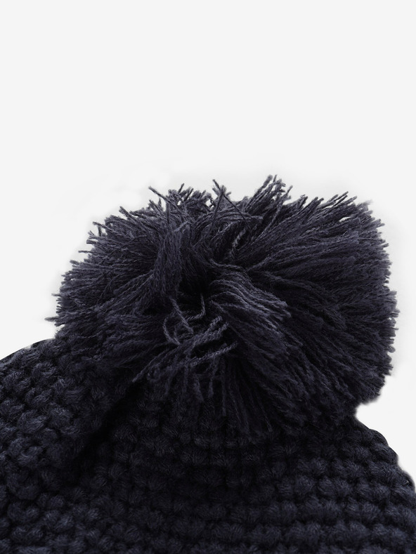 ALPINE PRO Temno modra ženska zimska kapa z volno ALPINE PRO GRANE