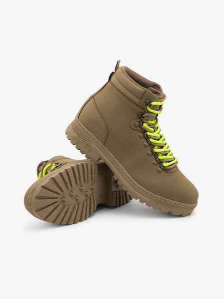 Ombre Clothing Rjavi moški zimski škornji Ombre Clothing