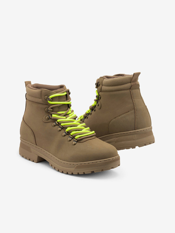 Ombre Clothing Rjavi moški zimski škornji Ombre Clothing