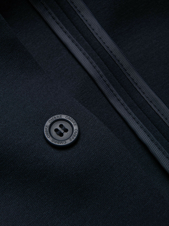 Ombre Clothing Temno modra moška jakna z žepi Ombre Clothing