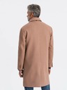 Ombre Clothing Moški enoramelni plašč z ovratnikom in spodnjim delom plašča Ombre oblačila