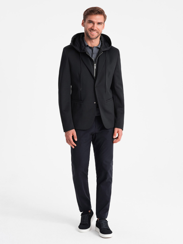 Ombre Clothing Moška jakna z odstranljivo podlogo in kapuco Ombre Clothing