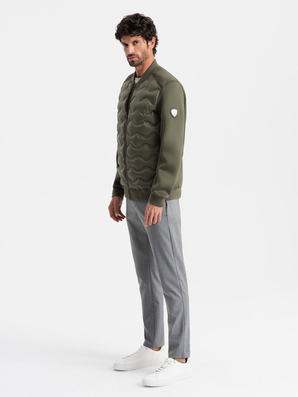 Ombre Clothing Moška prešita jakna bomber Ombre Clothing