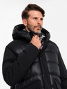 Ombre Clothing Moška prešita dolga jakna z velikimi žepi Ombre Clothing