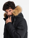 Ombre Clothing Moška dolga jakna parka s kapuco Ombre Clothing