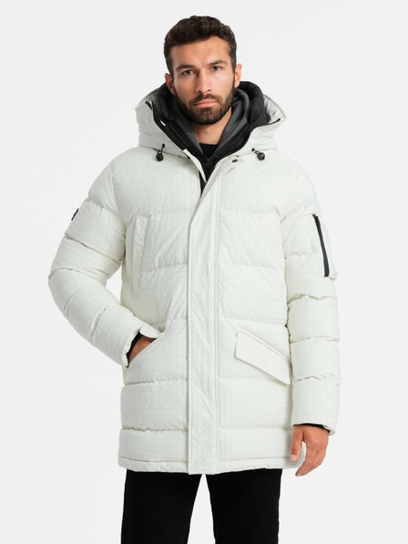 Ombre Clothing Moška zunanja dolga jakna parka Ombre Clothing