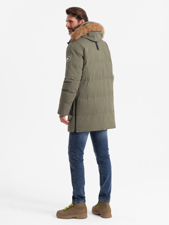 Ombre Clothing Moška dolga jakna parka Ombre Clothing