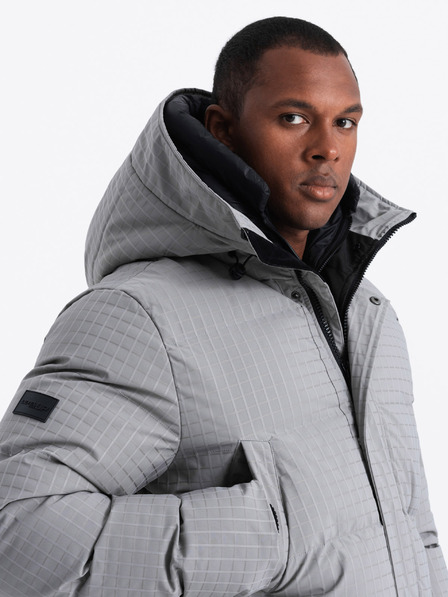 Ombre Clothing Moška zunanja dolga jakna parka Ombre Clothing
