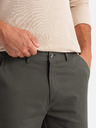 Ombre Clothing Moške hlače chino REGULAR FIT khaki Ombre Clothing