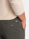 Ombre Clothing Moške hlače chino REGULAR FIT khaki Ombre Clothing