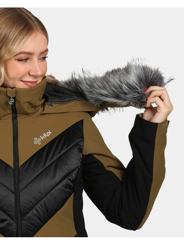 Kilpi Ženska smučarska jakna Kilpi LIN-W Khaki