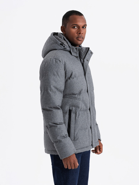 Ombre Clothing Moška jakna s kapuco Ombre oblačila