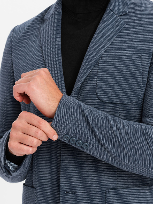 Ombre Clothing Moška strukturirana pletena jakna Ombre oblačila