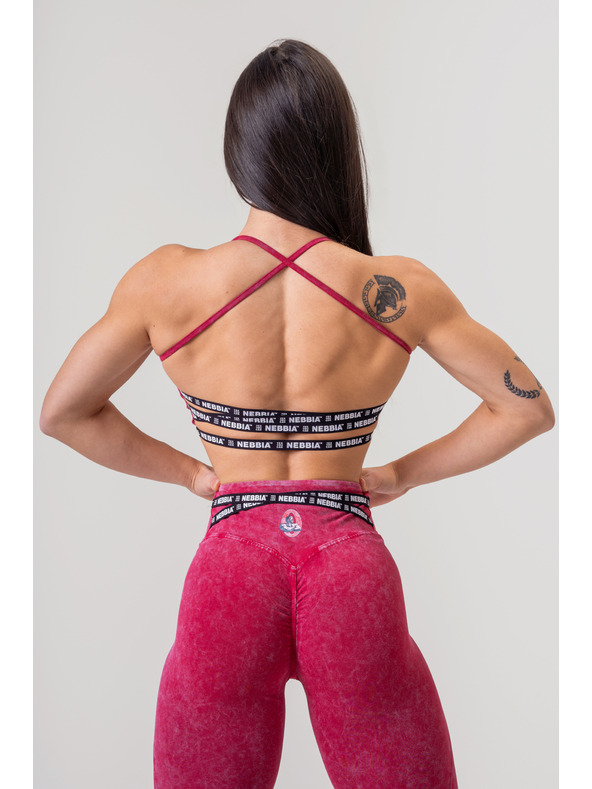 Nebbia Oprane hlačne nogavice z visokim pasom LEGACY 777 XS, rdeče