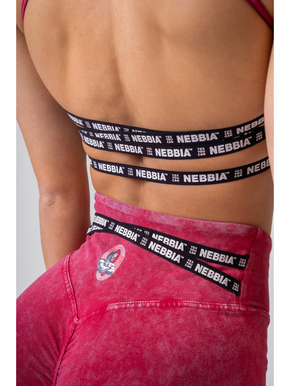 Nebbia Oprane hlačne nogavice z visokim pasom LEGACY 777 XS, rdeče