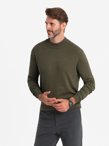 Ombre Clothing Moški pleteni pol rolojaki z viskoznim vzorcem Ombre oblačila