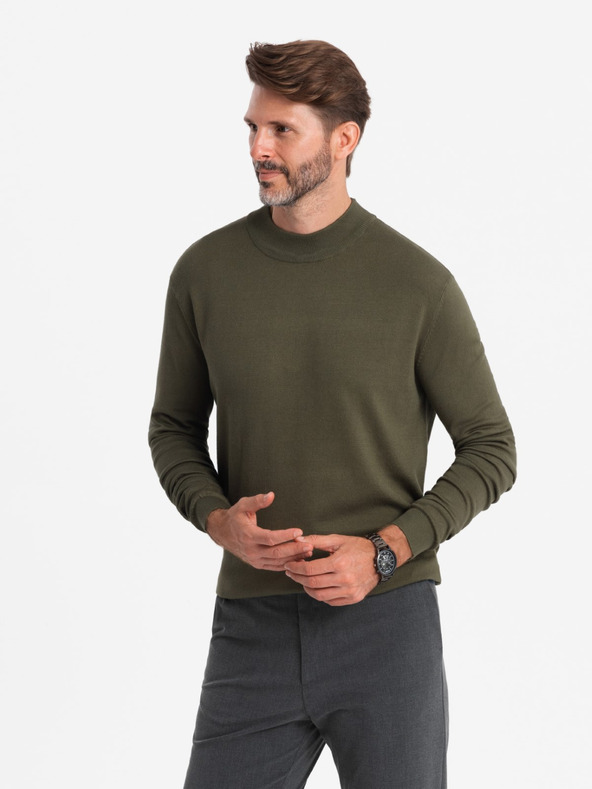 Ombre Clothing Moški pleteni pol rolojaki z viskoznim vzorcem Ombre oblačila