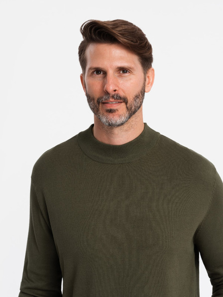 Ombre Clothing Moški pleteni pol rolojaki z viskoznim vzorcem Ombre oblačila