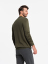Ombre Clothing Moški pleteni pol rolojaki z viskoznim vzorcem Ombre oblačila