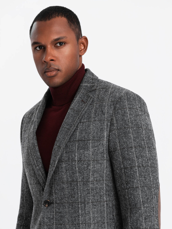 Ombre Clothing Elegantna moška strukturirana pletena jakna Ombre Clothing