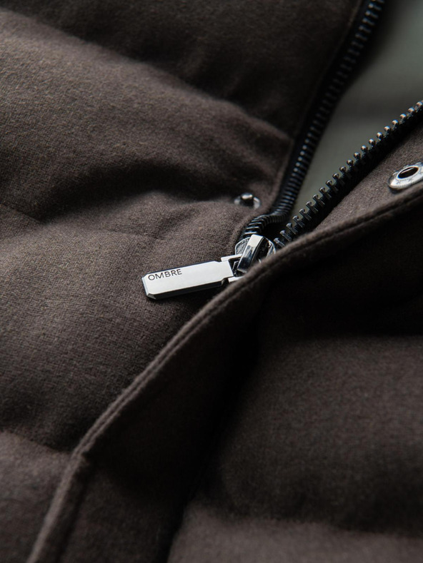 Ombre Clothing Moški prešiti jopič z neonskimi poudarki Ombre Clothing