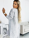 numoco Svetlo siva ženska dolga jopica Numoco